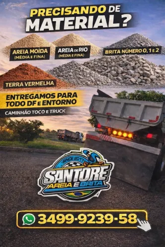 VENDA DE AREIA / BRITA / TERRA
