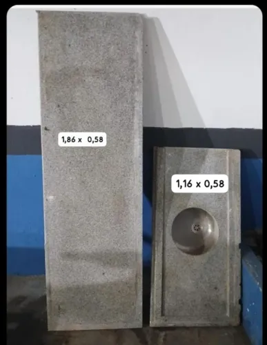 Pia e Bancada de granito usados