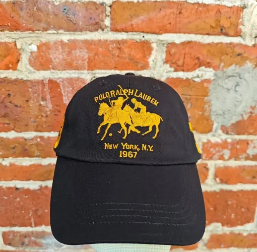 Boné Polo Ralph Lauren Dois Cavalos Preto 