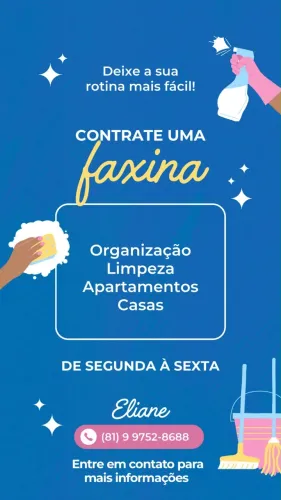 Diarista/Faxineira (Recife e Olinda)