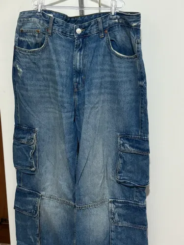 Calça cargo Zara, 44, usada apenas 2 vezes 