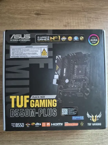 Placa mãe Asus B550M Tuf Gaming (com defeito)