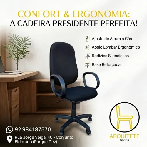 CADEIRAS PARA SEU ESCRITÓRIO (consultem os valores por modelo)