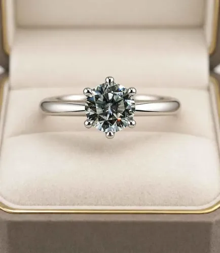 [PEDRA] Diamante moissanite 5mm com certificado 