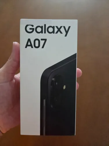 Celular Samsung A07 128GB Novo e Lacrado, Tela 6,7, Camera 50MP, Selfie 8MP, Bateria 5000