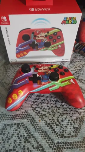 Controle Mario hori pad Nintendo switch 1 e 2!