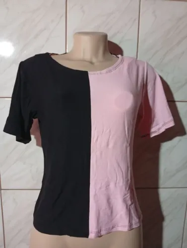 Camiseta Meia-Malha Colorida