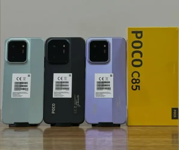 Poco C85 4G 256/8 Preto Verde Lilás LACRADO CAPA E PELICULA DE BRINDE