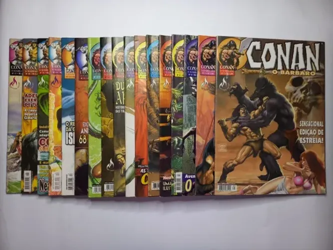 Quadrinhos Conan O Barbaro 1 ao 51 Editora Mythos 2002 Excelentes