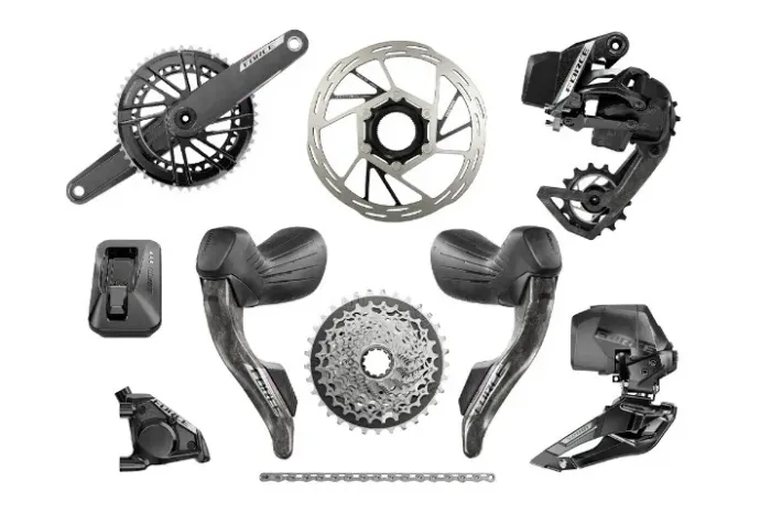 Grupo Completo Road Sram Force Axs E1 Disc 12v - Pedivela 170mm 50/37 Cassete 10-36 - Novo