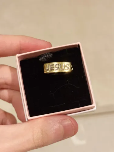 anel em ouro 18K 750 jesus