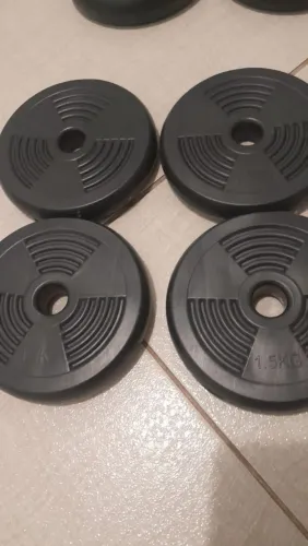 Kit halteres e anilhas ajustáveis + 2 caneleiras de 2kg
