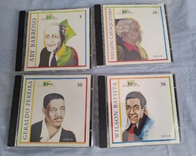 Coleção de 4 cds da série MPB Compositores 