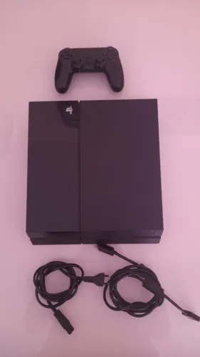 PLAYSTATION 4 FAT CONTROLE E CABOS