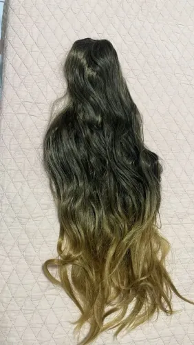Rabo de cavalo e duas telas mega hair