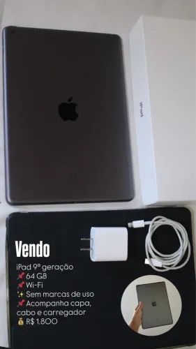 iPad Apple 9ª Geração, 64GB, Wi-Fi, 