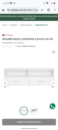 Rack Branco Tok stok
