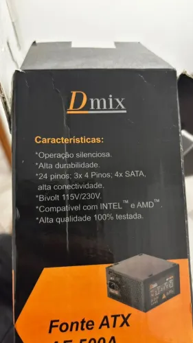 FONTE D-MIX ATX - 500W
