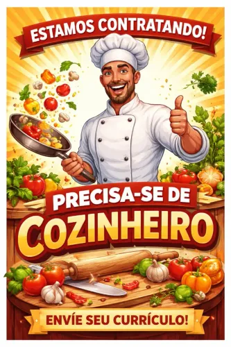 Vaga para cozinheiro 