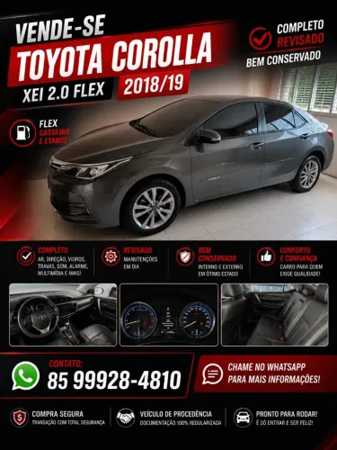 Toyota Corolla XEI 2.0 Flex 16V Aut. 2019