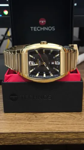 Relógio Technos Masculino Dourado Skymaster 2115MWJ1P