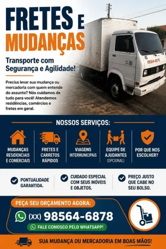 TRANSPORTE MUDANÇA BELÉM E PROXIMIDADES