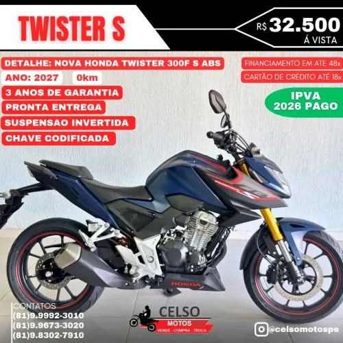 Twister 300F 2027 S 0km! Pronta Entrega! Já emplacada!!