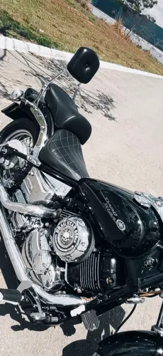 Moto Custo. Drag Star 650cc, cor preto, R$25.990,00 *
