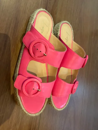 sandália papete luiza barcelos rosa 38
