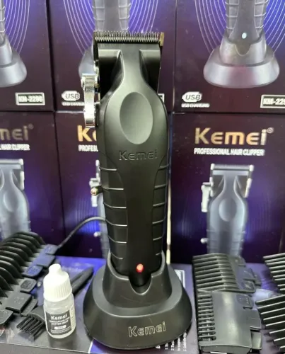 Máquina de cortar cabelo profissional Kemei 2296 7000rpm novo na caixa lacrado