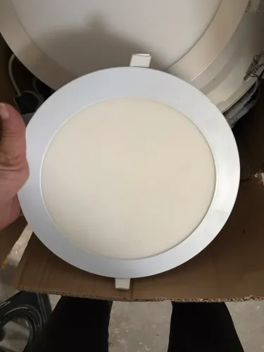 Kit com 12 painéis platônicos LED redondo Embutir