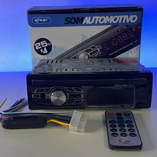 SOM AUTOMOTIVO BLUETOOTH COM CONTROLE REMOTO - FAÇO ENTREGA