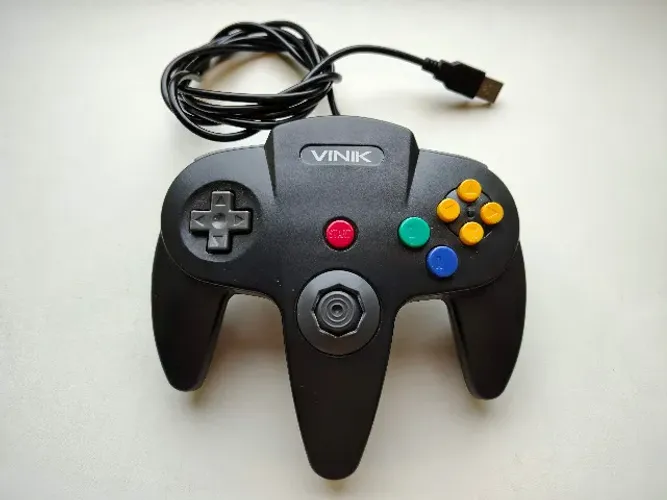 Controle Vinik N64 USB para PC - Modelo 107487 - Retrô