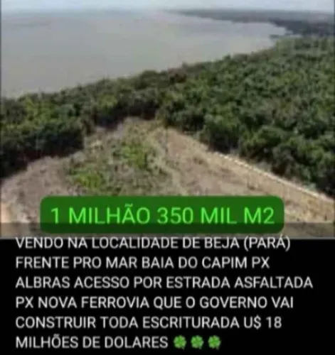GRANDE AREA OORTUARIA EM BEJA(PARA)