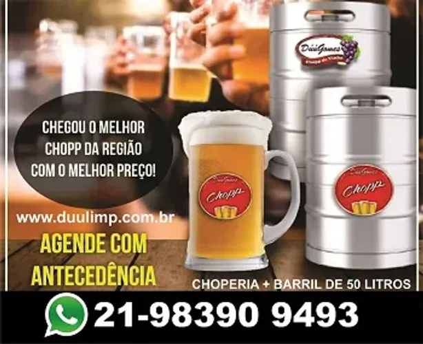 Alugue Chopeira de Chopp Claro ou Vinho para sua Festa
