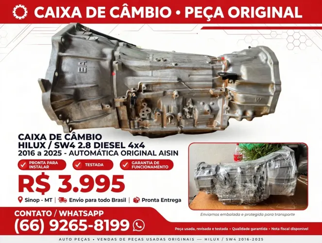 Vendo caixa de câmbio Hilux