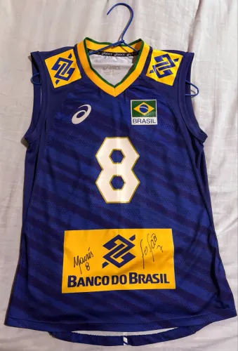 Camiseta Vôlei Brasil AUTOGRAFADA