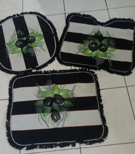 Kit tapete para banheiro