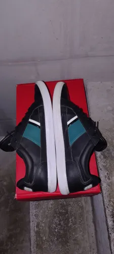 Lacoste Europa preto com verde original 38