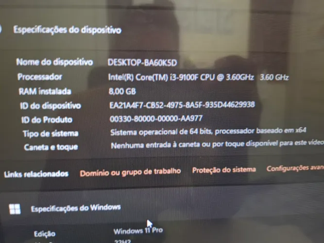 Vendo pc gamer core i3 de 9 com tv de 32 polegadas