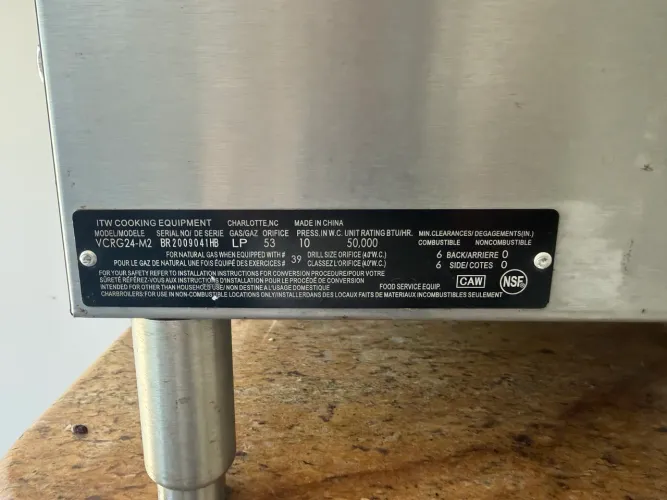 CHAPA VULCAN 60 CM INOX 2 QUEIMADORES