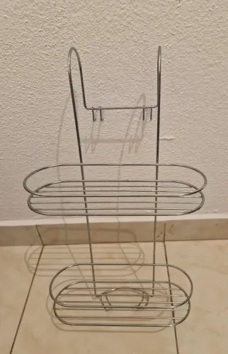 Porta shampoo de pendurar no box com alça para toalha