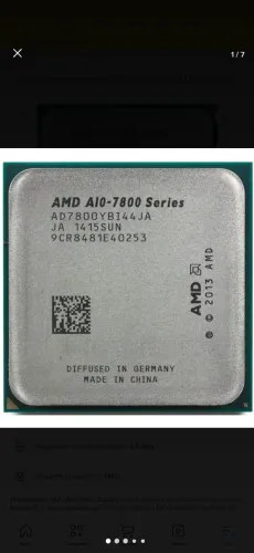 Processador  Amd A10 7800 3.5ghz Fm2+ R7 Graficos