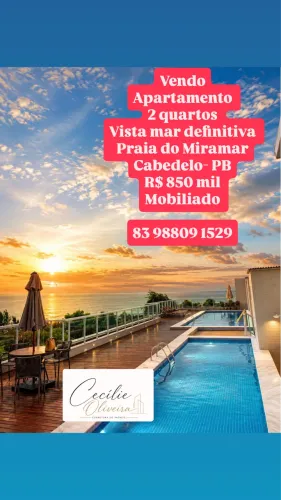 Apt. 2 quartos- vista mar definitiva- Cabedelo