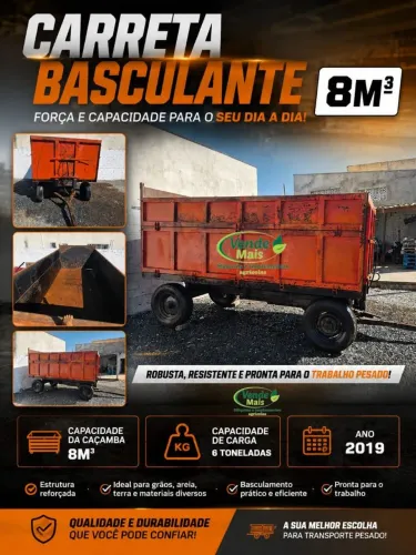 Carreta Basculante 6.0 8m³
