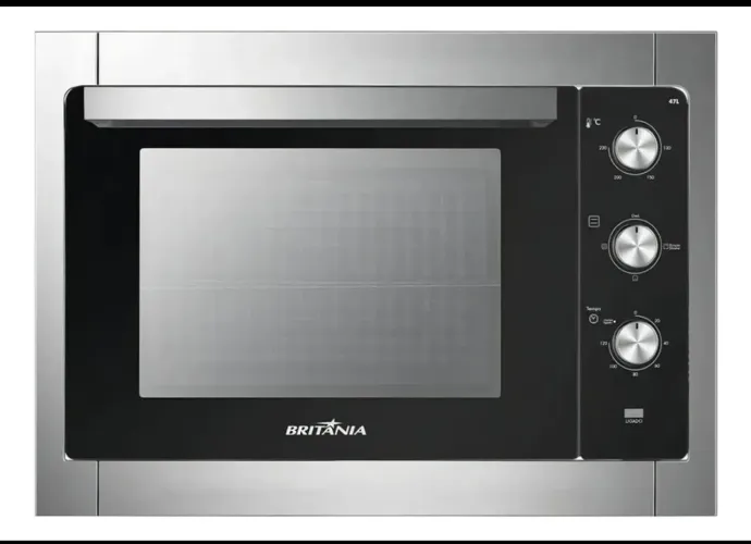 Forno Elétrico De Embutir Britânia 47 Litros BFE47P 2 Resistências 127V