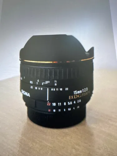 Lente sigma 15 mmF/2.8 fisheye (para Nilson)