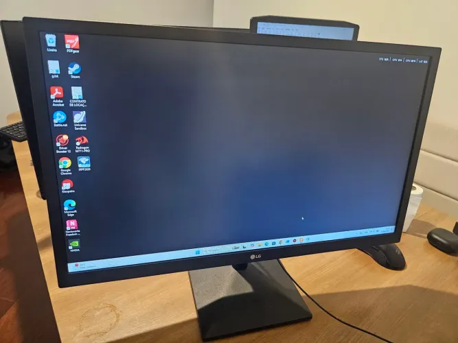 Monitor LG 23,8" 24MK430H defeito imagem