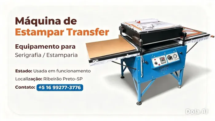 Máquina de estampar transfer