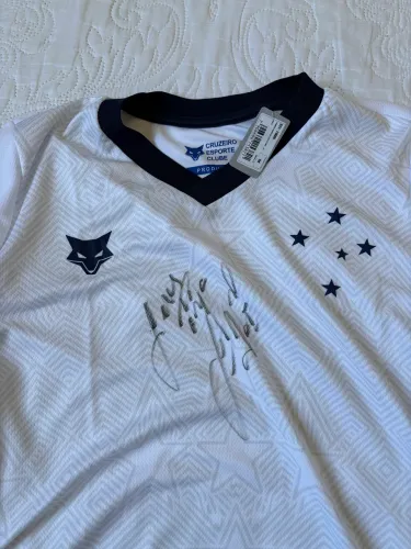 Camisa Cruzeiro autógrafo Fábio